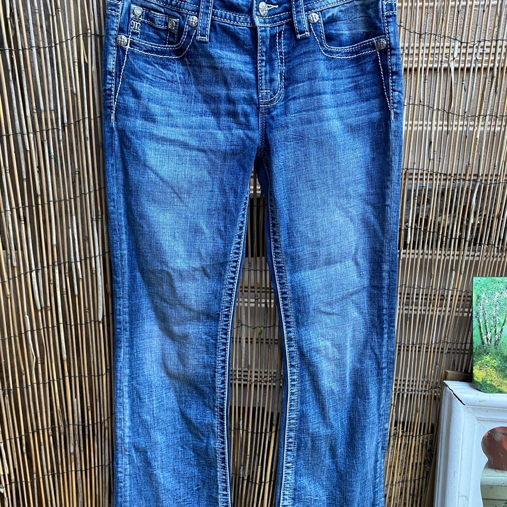 Miss Me Dark Blue Denim Jeans